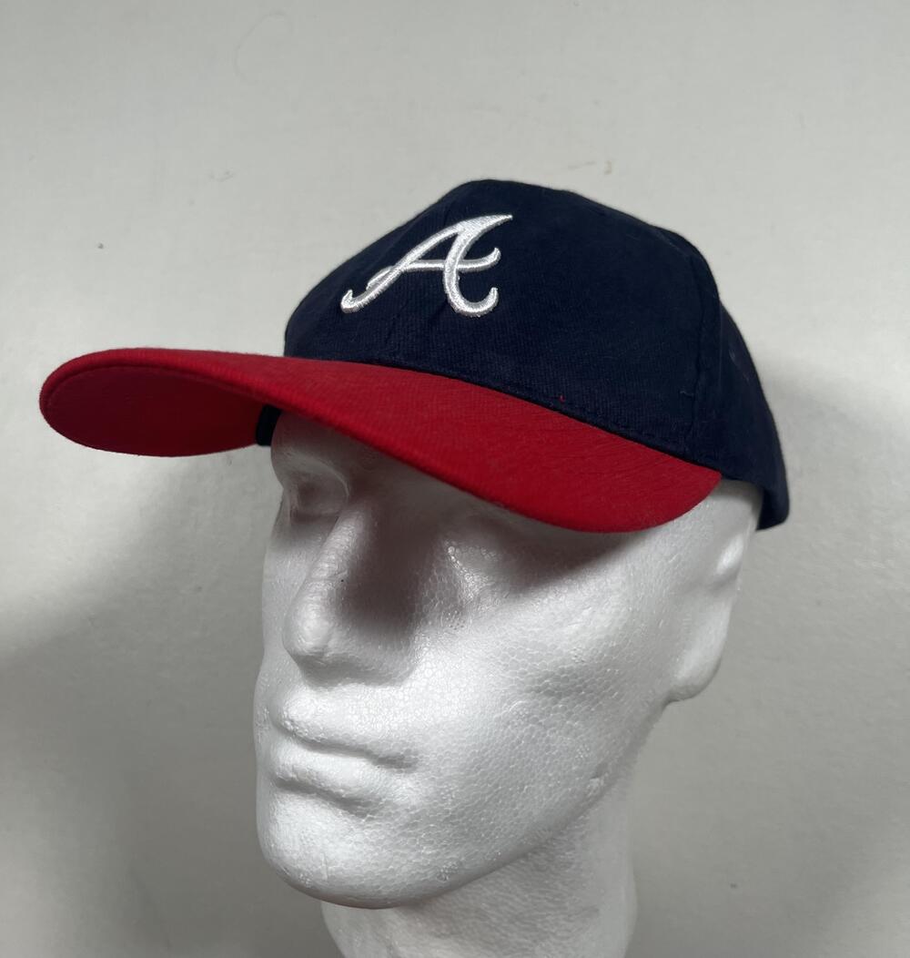 Atlanta Braves Hat Cap Strap Back Mens One Size Blue Red MLB Baseball Chevrolet